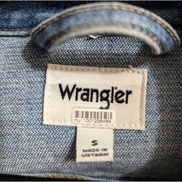 Wrangler Heritage Denim Zip Jacket Size s - Picture 6 of 12